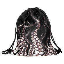 Load image into Gallery viewer, 3D Print Drawstring Backpack Rucksack Shoulder Bags Gym Bag Muti color