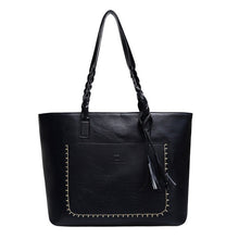 Load image into Gallery viewer, Vintage Women Bags Set Top-Handle Big Capacity Female Tassel Handbag Fashion Shoulder Bag Purse Ladies PU Leather Bag  alexa