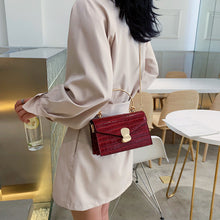 Load image into Gallery viewer, Stone pattern PU Leather Crossbody Bags For Women 2019 Mini Shoulder Messenger Bag With Metal Handle Lady Travel Totes